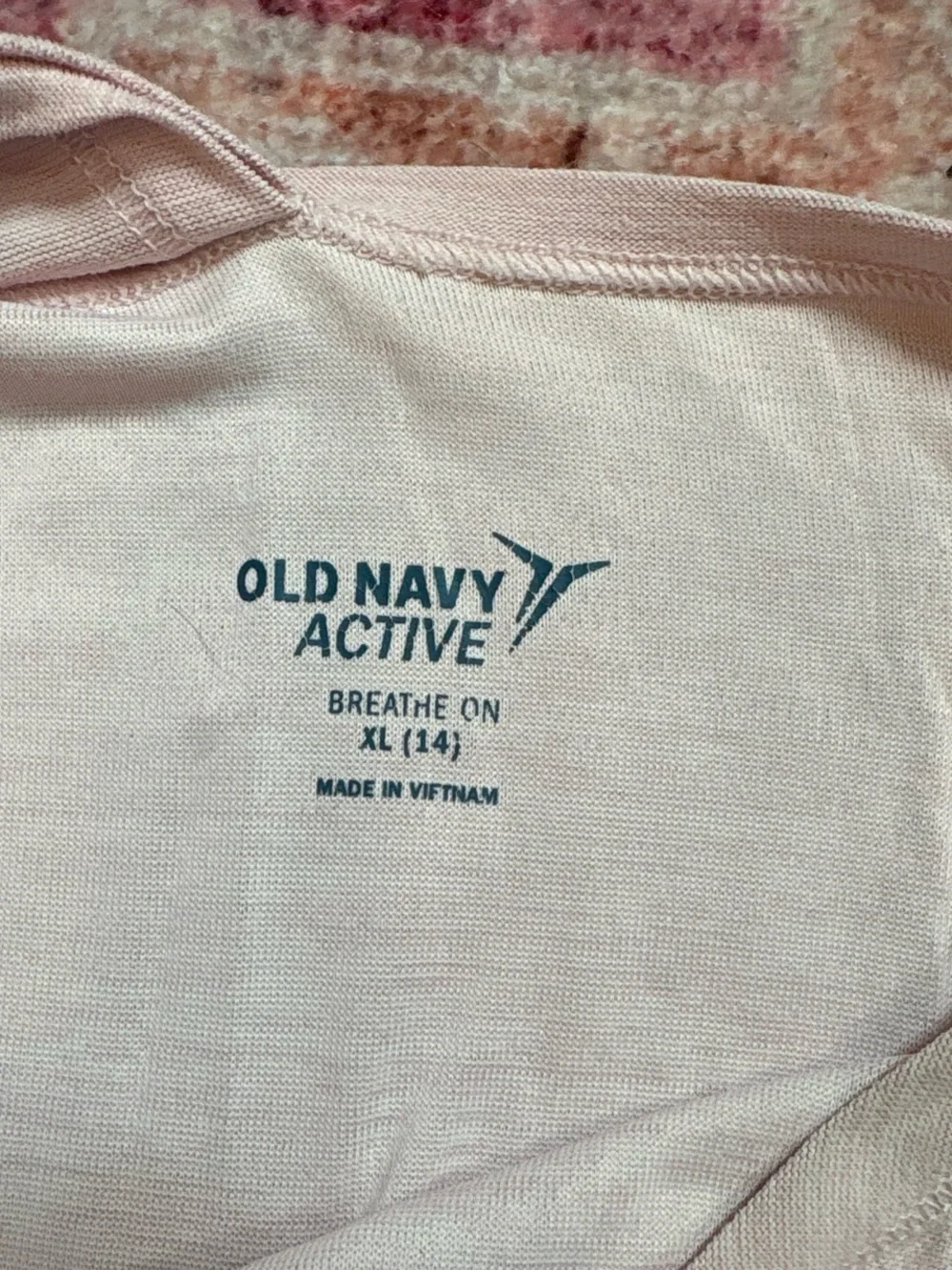 Old Navy Pale Pink Keyhole Back Tank Top